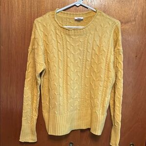 LuLaRoe Yellow Cable Knit Sweater